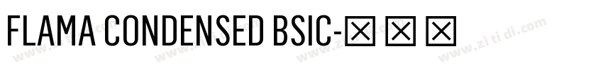 FLAMA CONDENSED BSIC字体转换